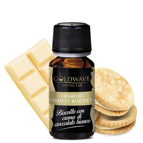 AROMA CONCENTRATO - WHITE BISCUIT - GOLDWAVE - 10 ML